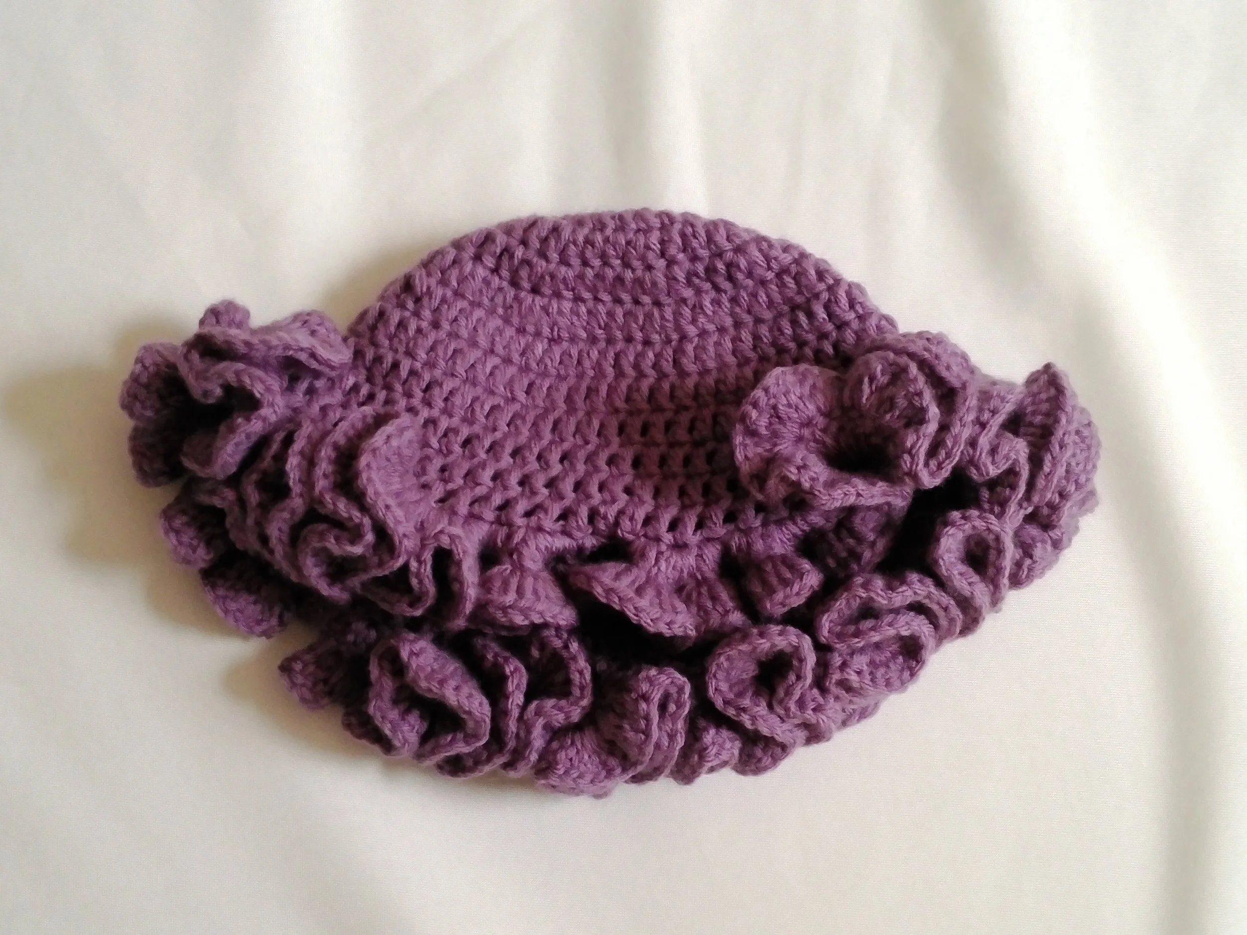 Purple Ruffle Hat_Front 2_Landscape.JPG