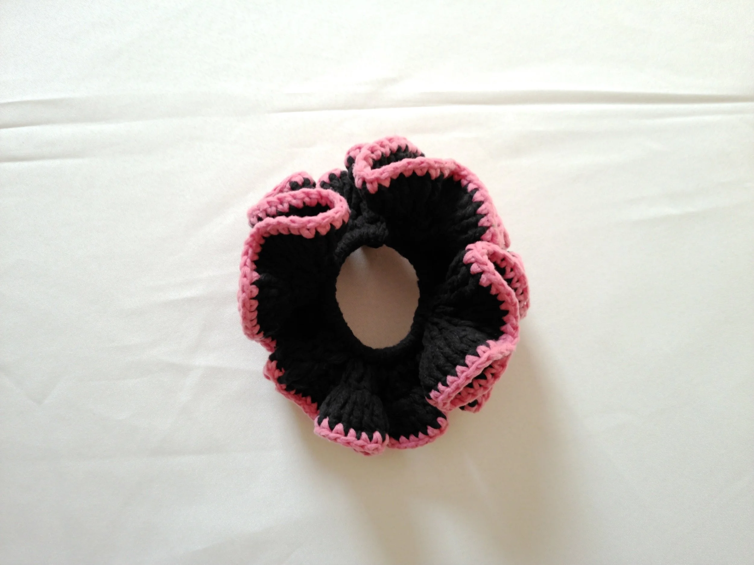 Black and Pink Scrunchie_Landscape 2.JPG