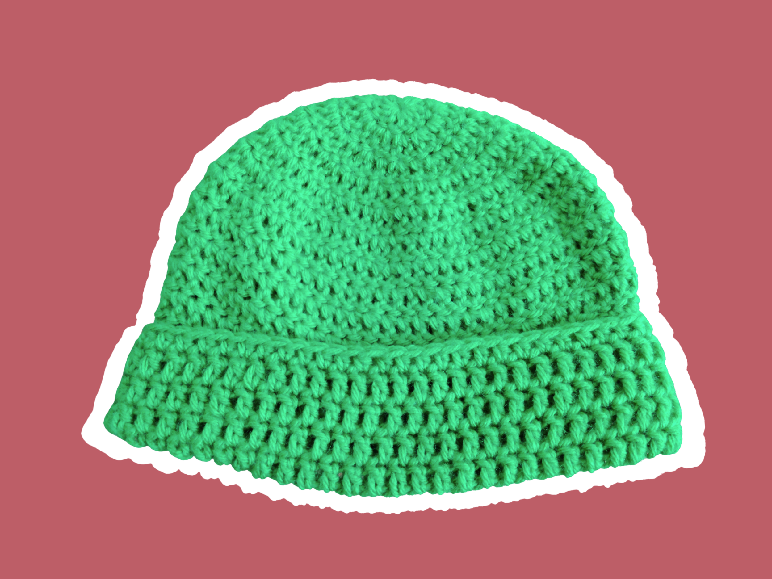 Green Crochet Beanie