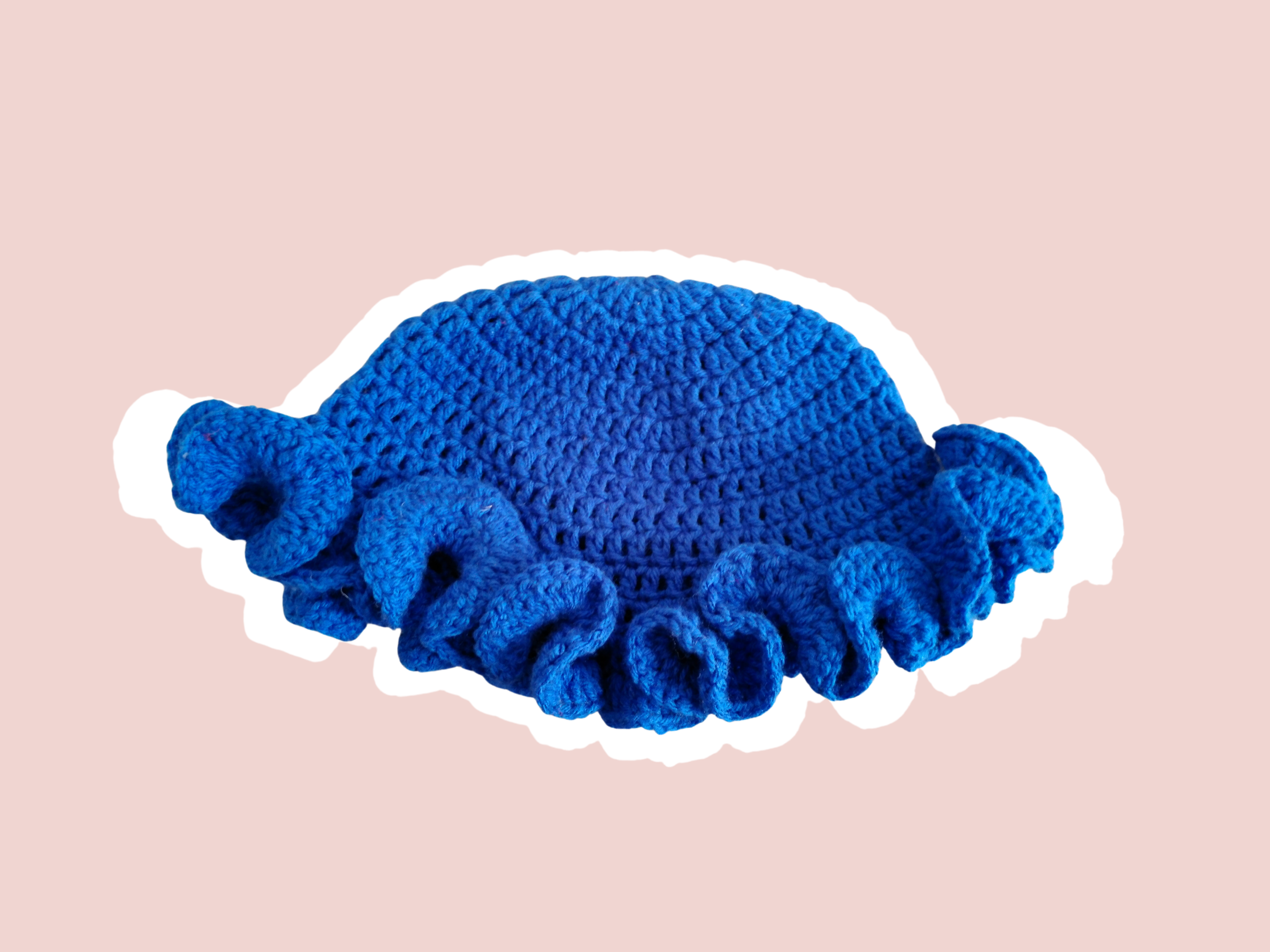 Royal Blue Ruffle Bucket Hat