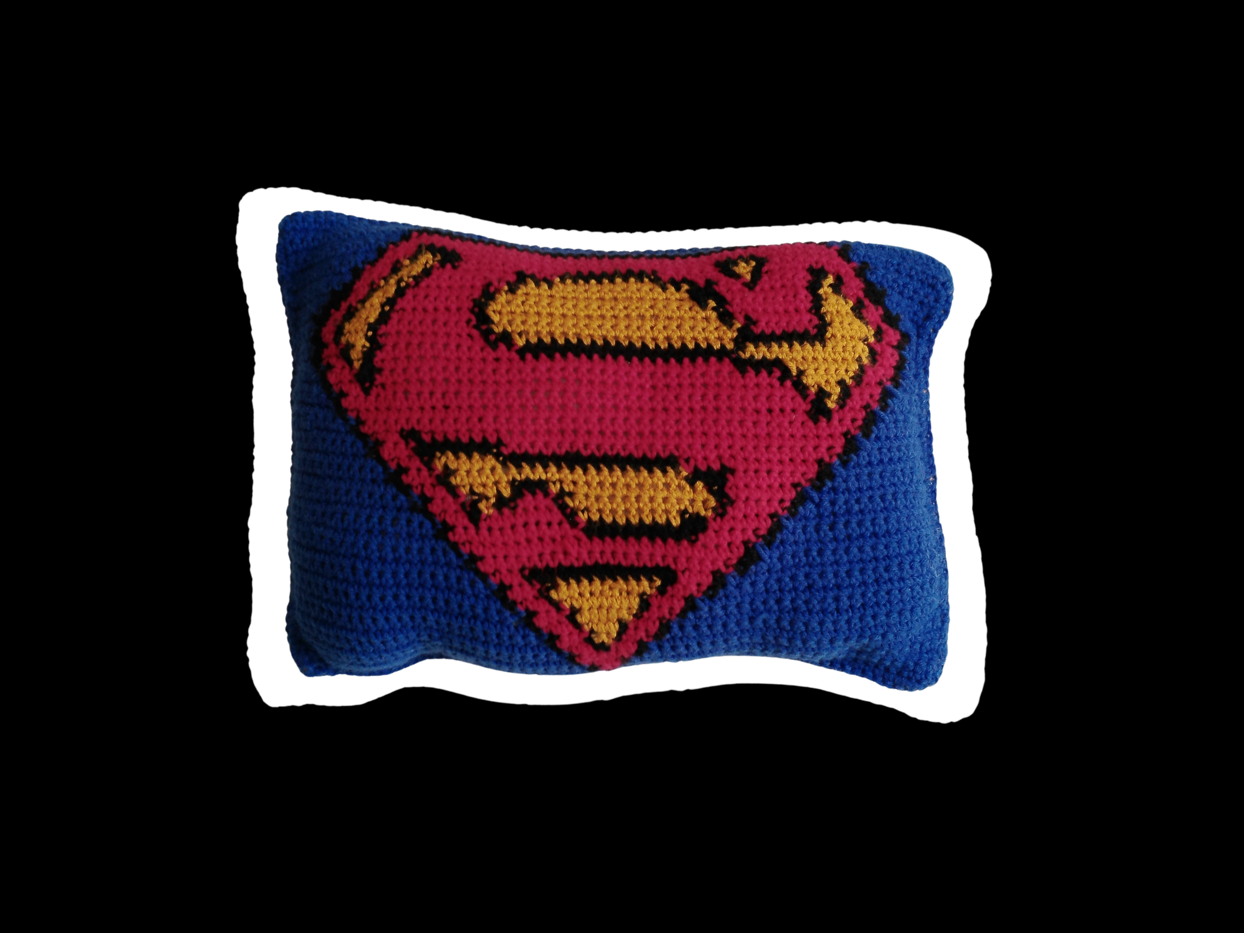 Superman Logo Inspired Pillow