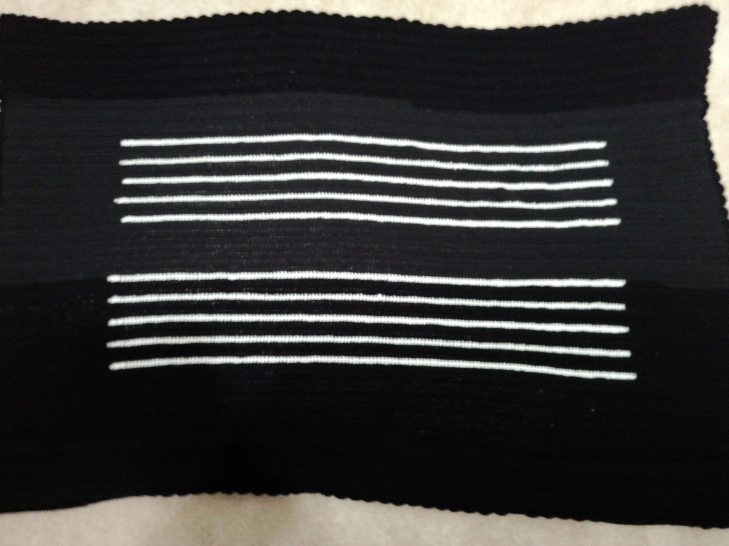 Large Black and White Manuscript Paper Blanket_Wide shot.JPG