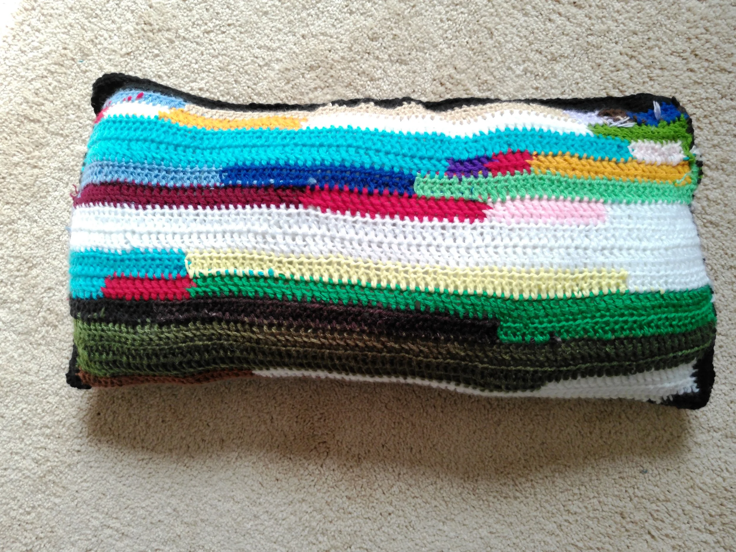 Multicolored Scrap Throw Pillow_Back.JPG
