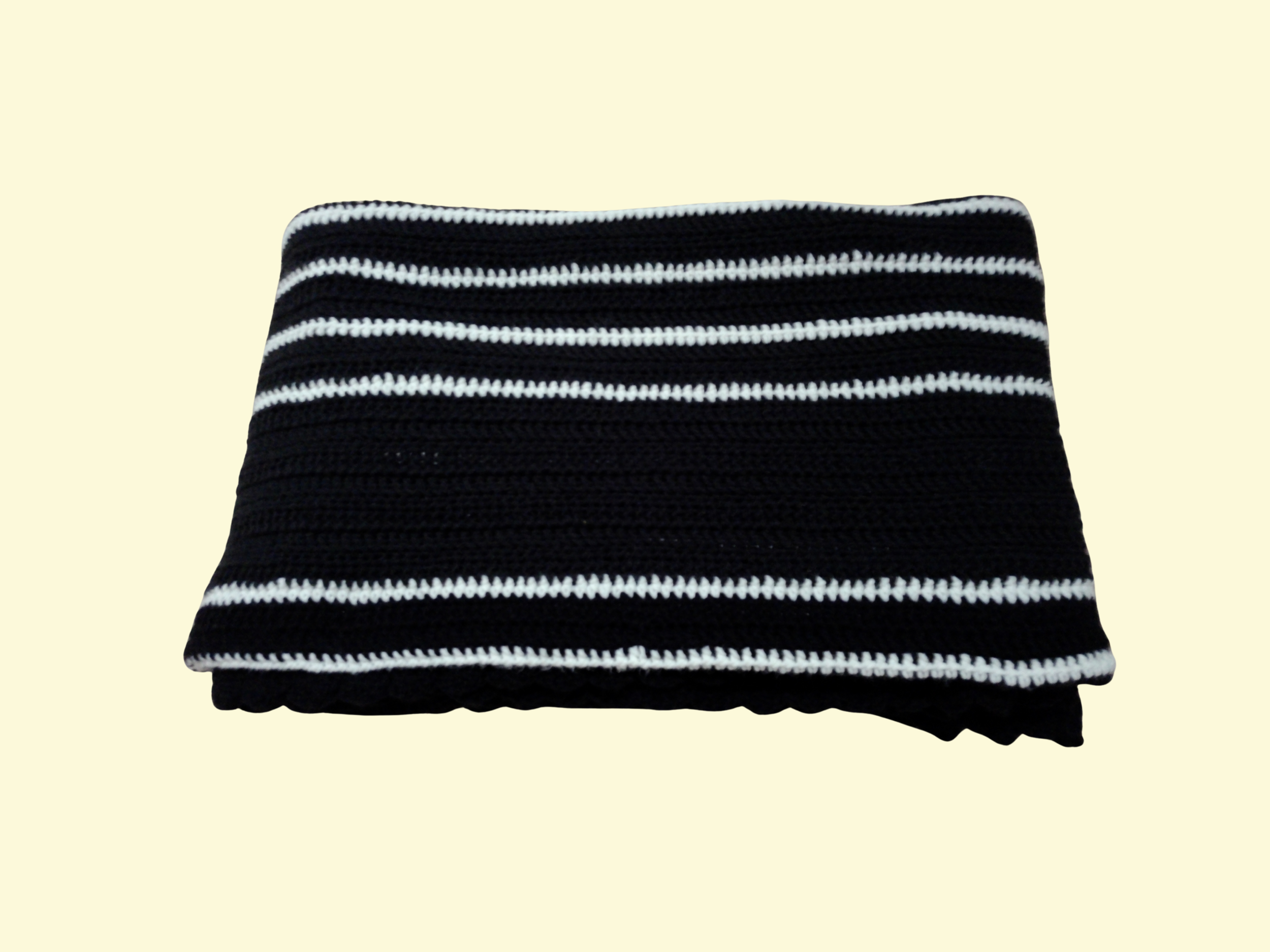 Large Black and White Manuscript Sheet Music Blanket