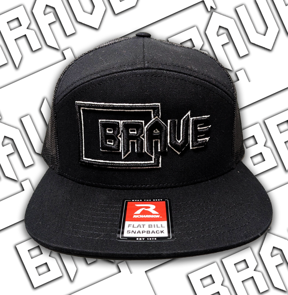 BRAVE EMBOSSED EMBROIDERED HAT