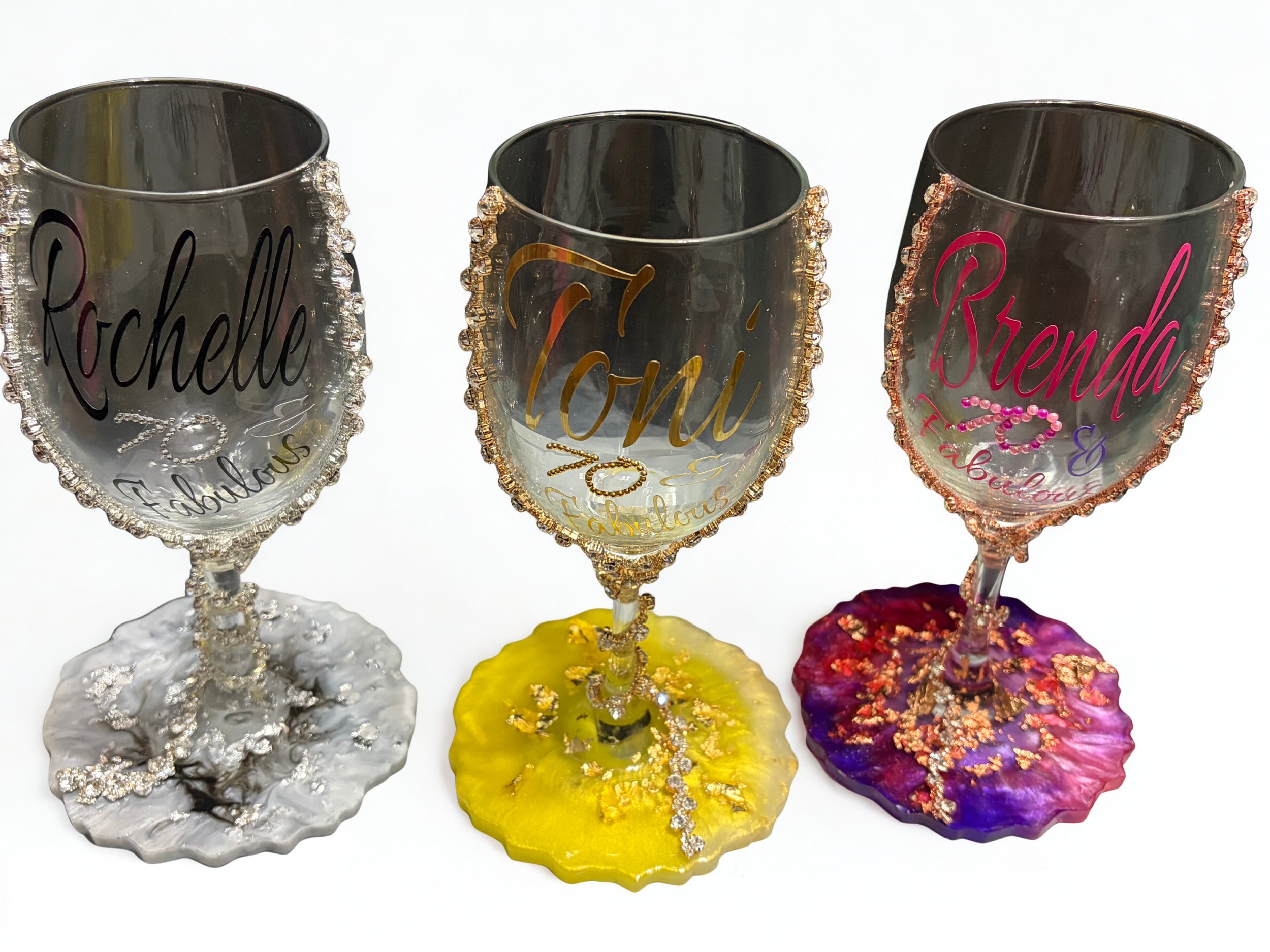 Wine Glass with Resin Base– Premium