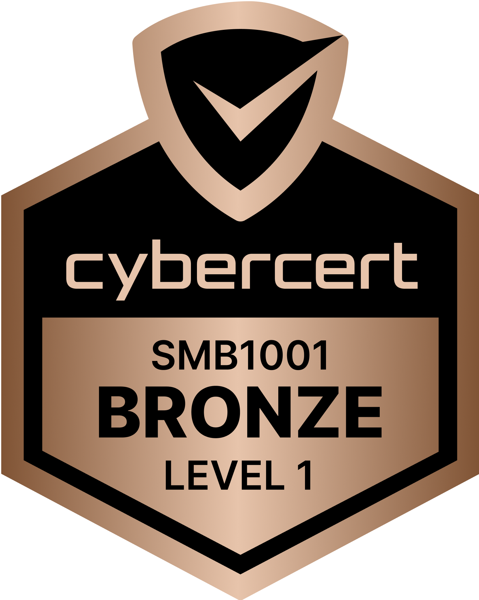 CyberCert Bronze cyber security certification (SMB1001:2025 Level 1)
