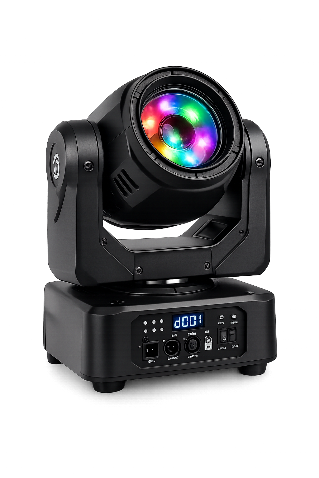 Stage with black drapes and grey floor, set up for an event or performance.