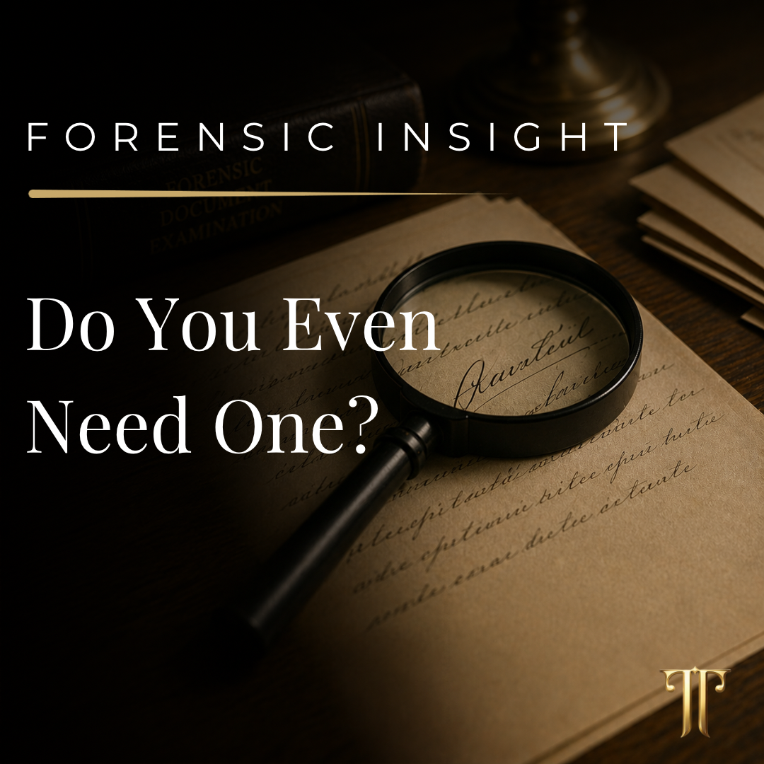 When Do You Need a Forensic Handwriting Expert?