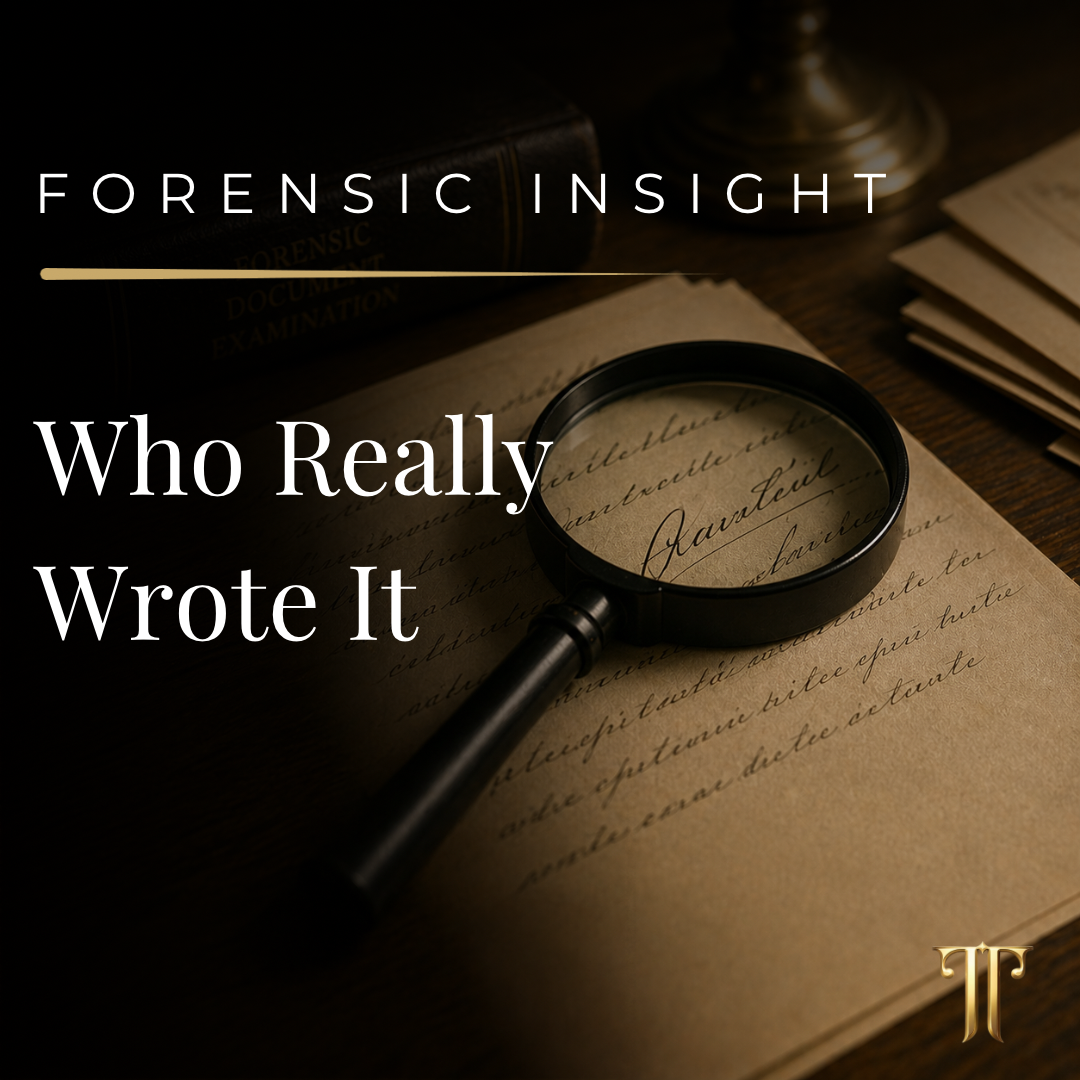Understanding Handwriting Comparison: How Examiners Evaluate Authorship
