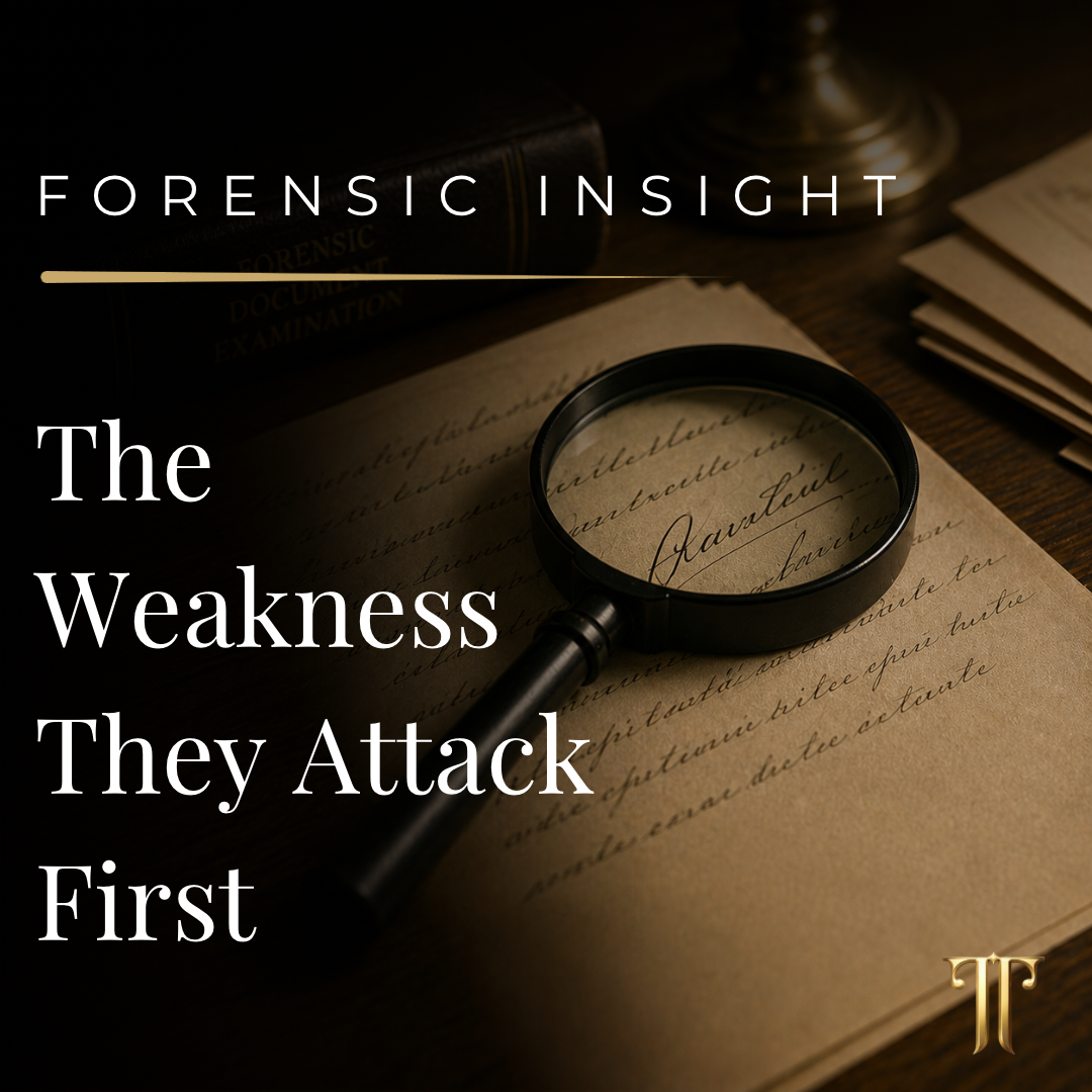 How Weak Forensic Opinions Can Escalate Signature Disputes