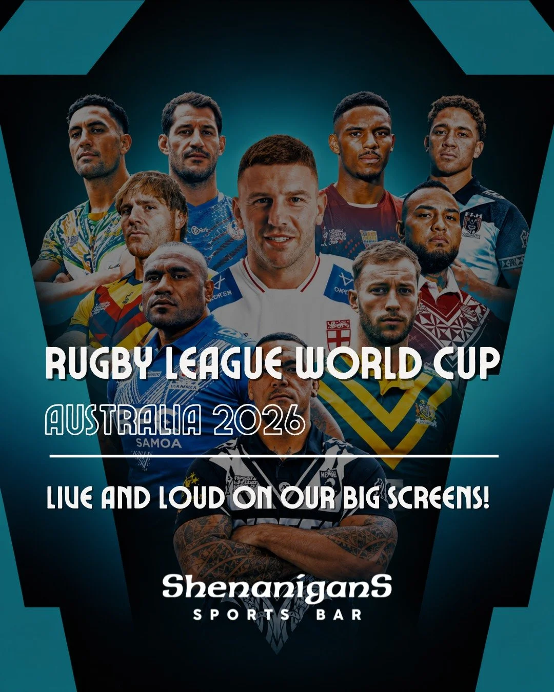 We&rsquo;re showing the Rugby League World Cup LIVE &amp; LOUD at Shenanigans 🏉🔥

Catch the games on our big screens with the full pub atmosphere from start to finish.

#ShenanigansFreo #RLWC2026 #LiveSportFremantle #RugbyLeague