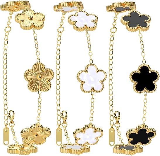 Gold Plated Clover Bracelet MBS