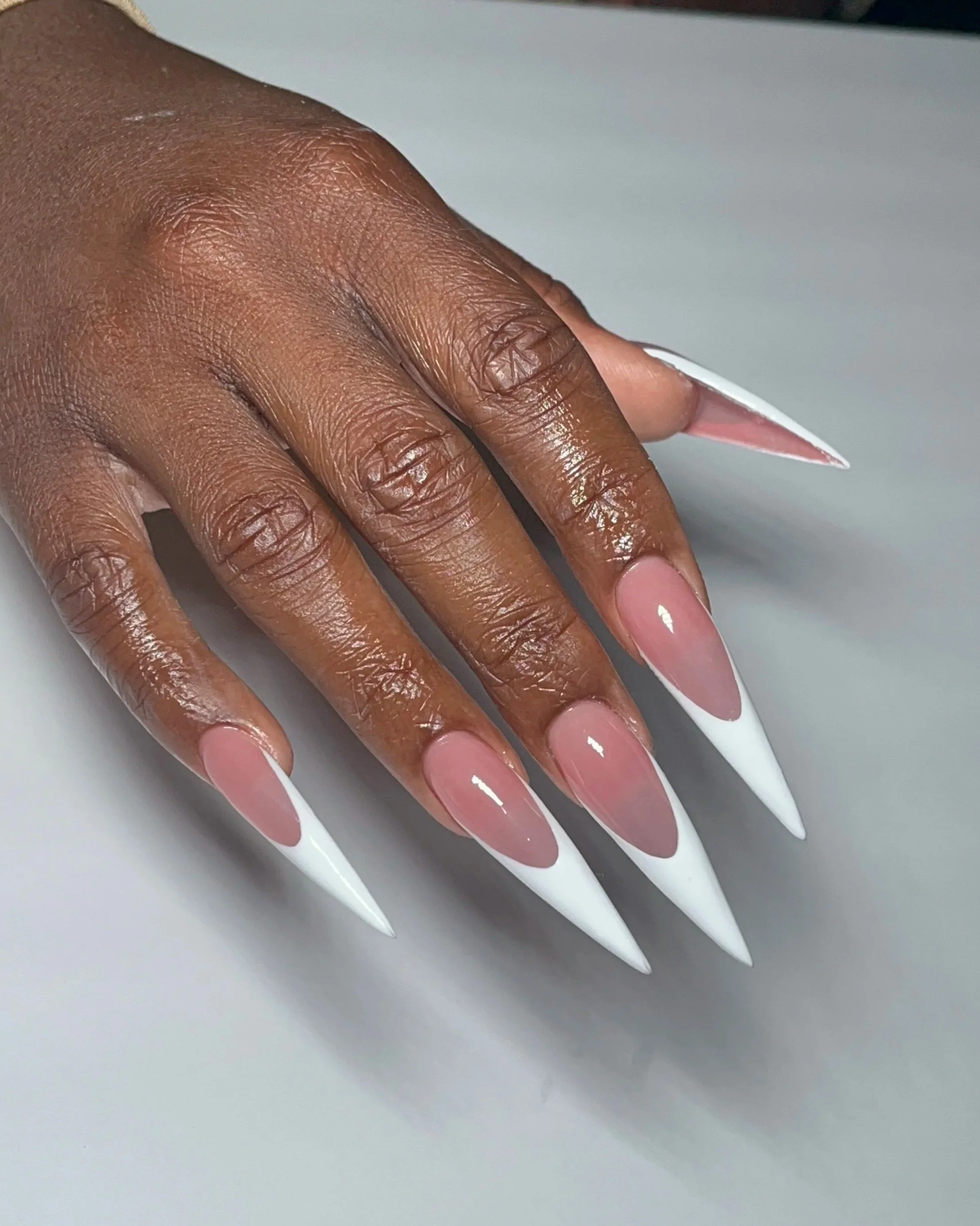 XL Acrylic French Tip 