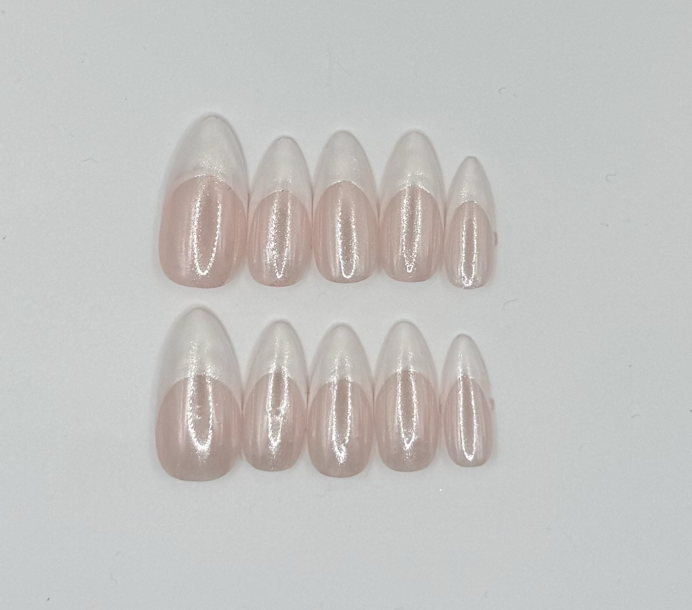 French Tip Chrome Set