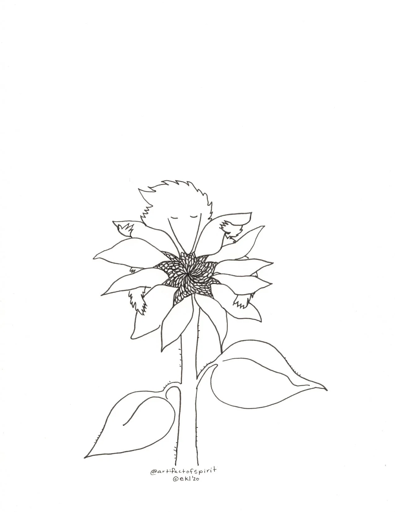 Sunflower Card