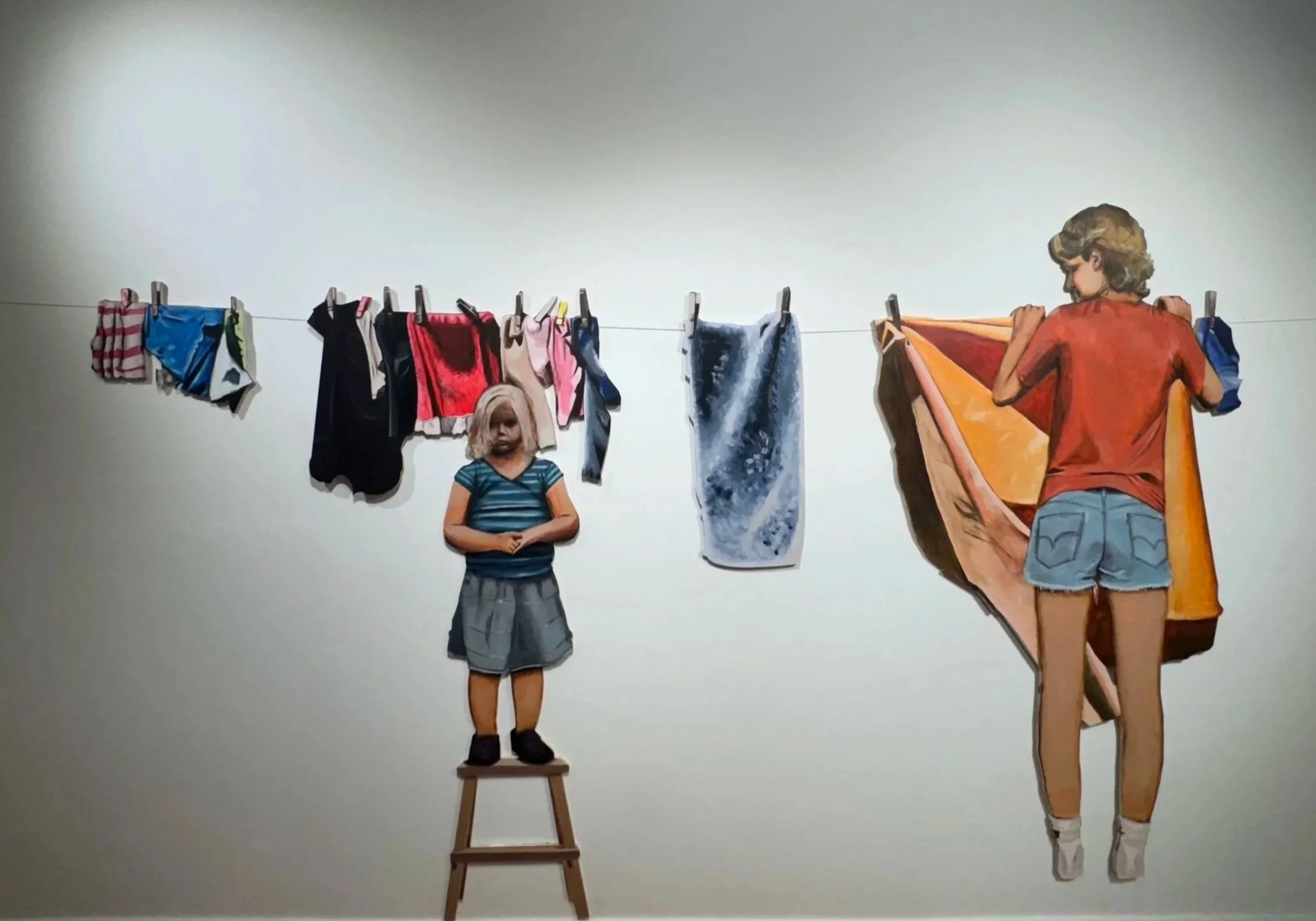 Everywhere I Go, I Bring You Along - 2024 Acrylic on plywood 6x8ft 