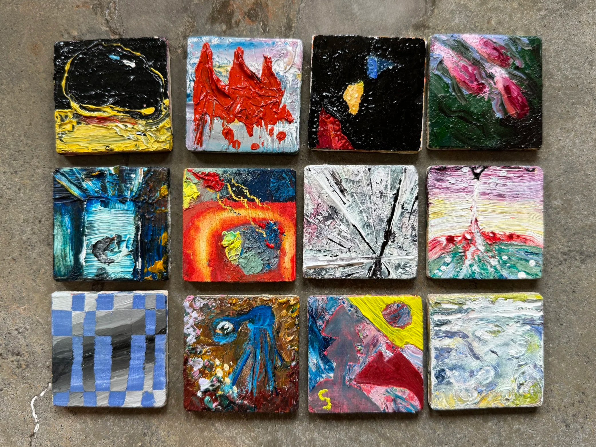 Untitled - 2025 Oil on panel 15 2x2in