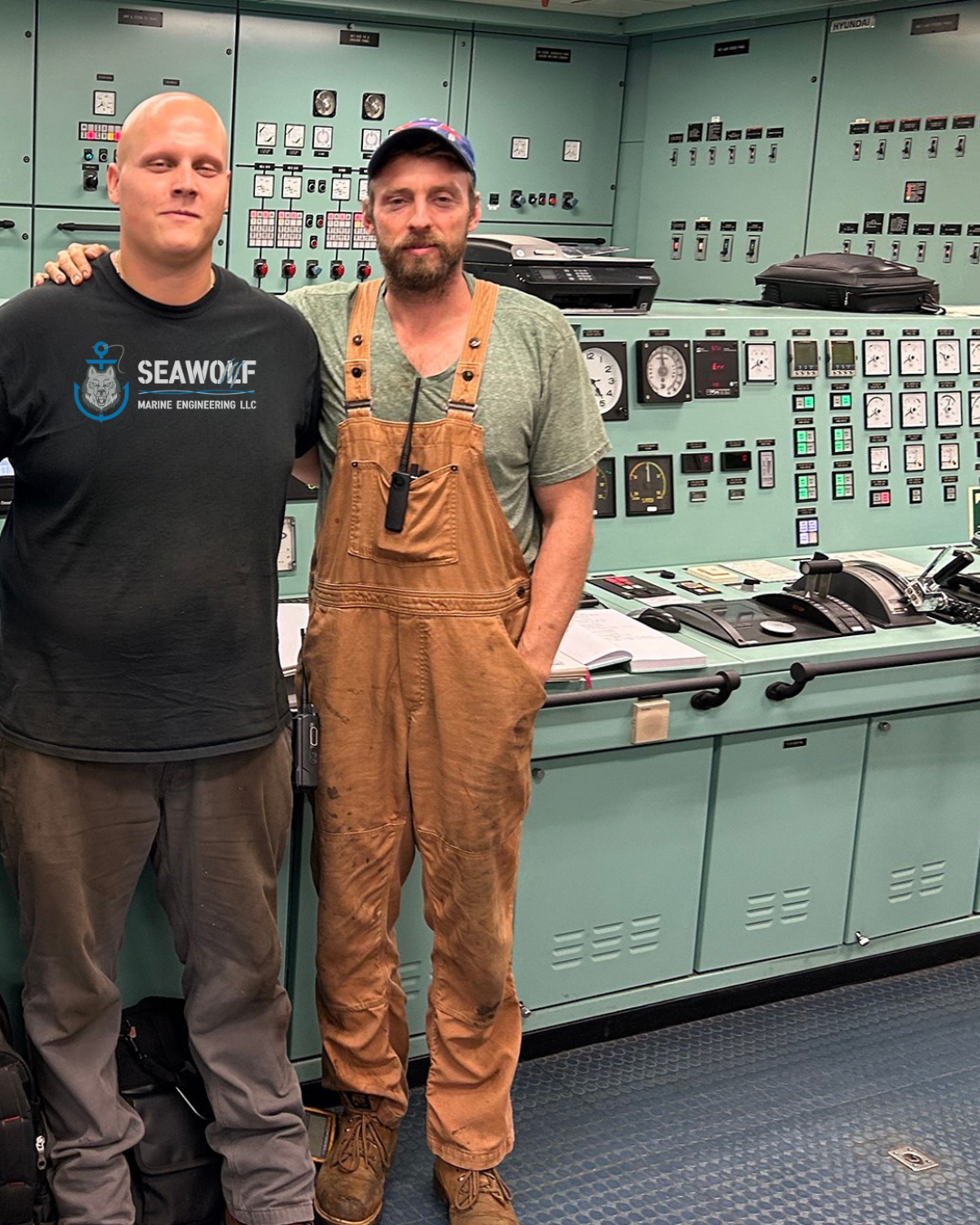 Seawolf team members posing for a photo