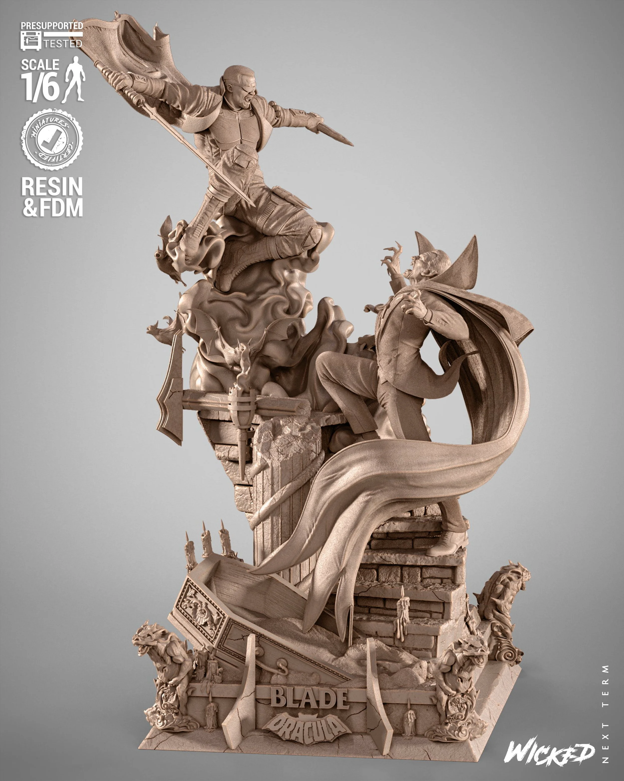 Marvel - Blade vs Dracula Diorama