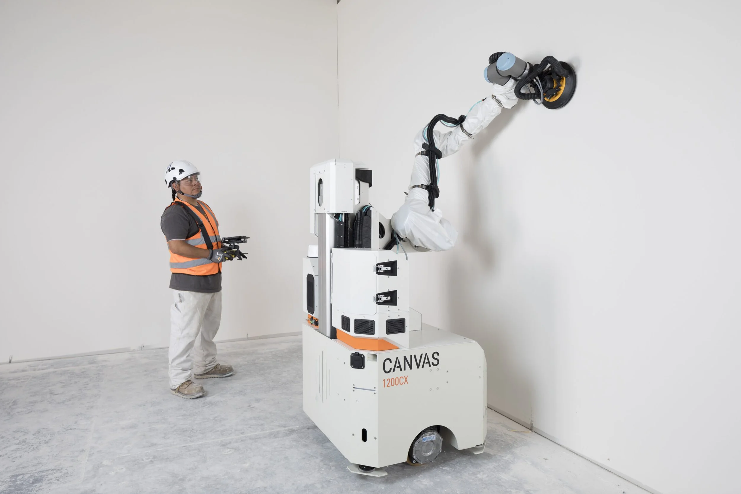 Canvas Construct Robot Performs Drywall Taping and Finishing.