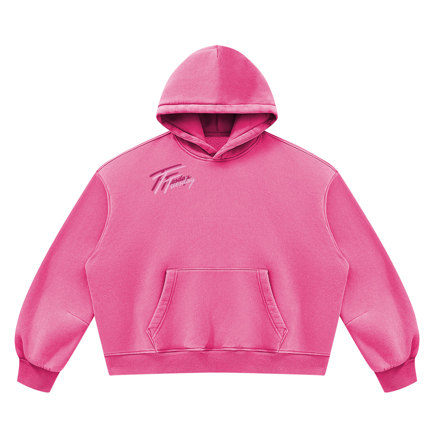 Unisex Vintage Wash Boxy Fleece Hoodie