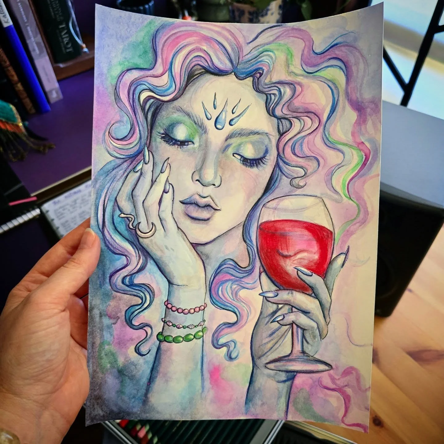 Squeezing in one last artwork before the new year. Cheers to the turning of the calendar! 🥂 love you, be good, stay safe. 🩷