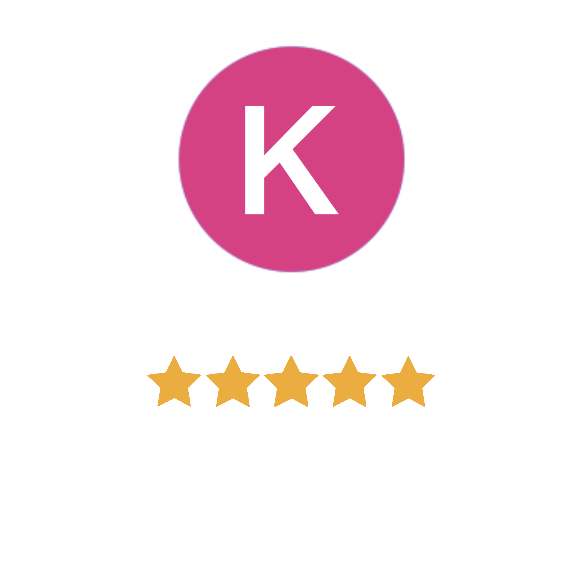 initial K write 5 stars review on gooogle