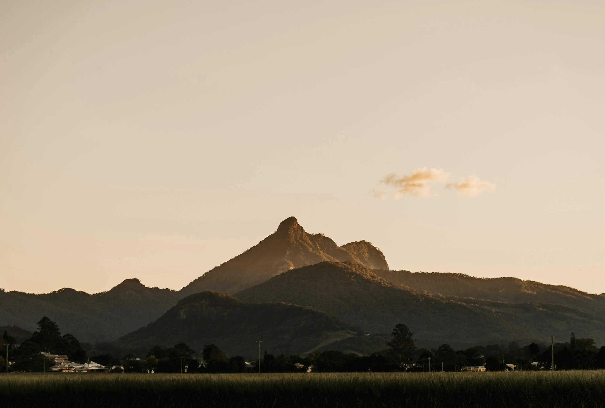 THE LAST LIGHT ON MT WOLLUMBIN