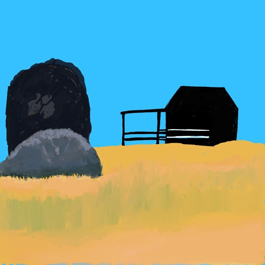 "Granite Hills" - 600x600 cm, Digital Acrylic print on museum quality paper