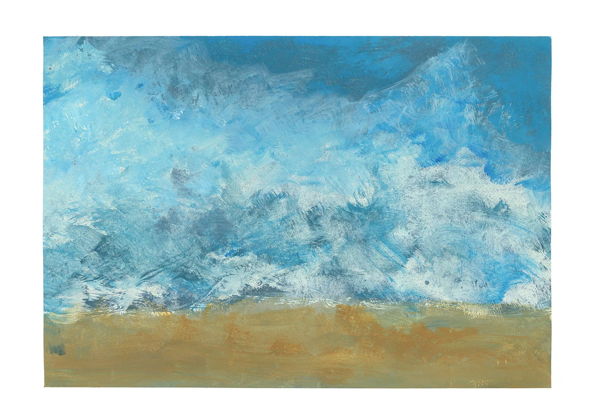 “High Plains IV” - 40X30 cm, Acrylic on Paper