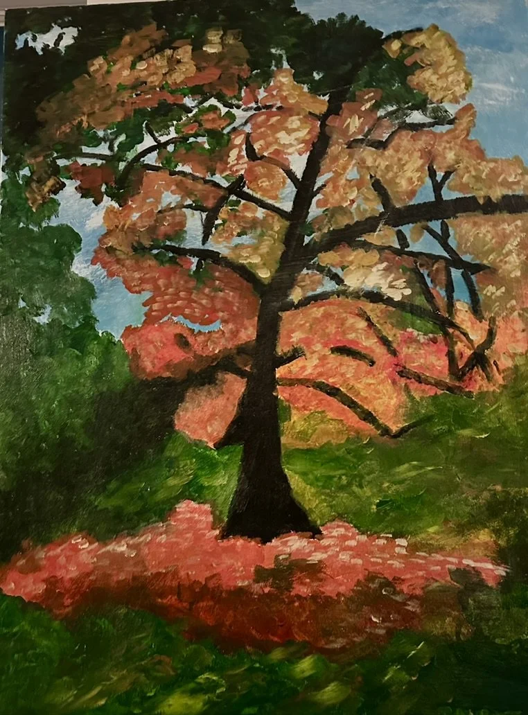 "Autumn Oak" - 400x300 cm, Acrylic on canvas
