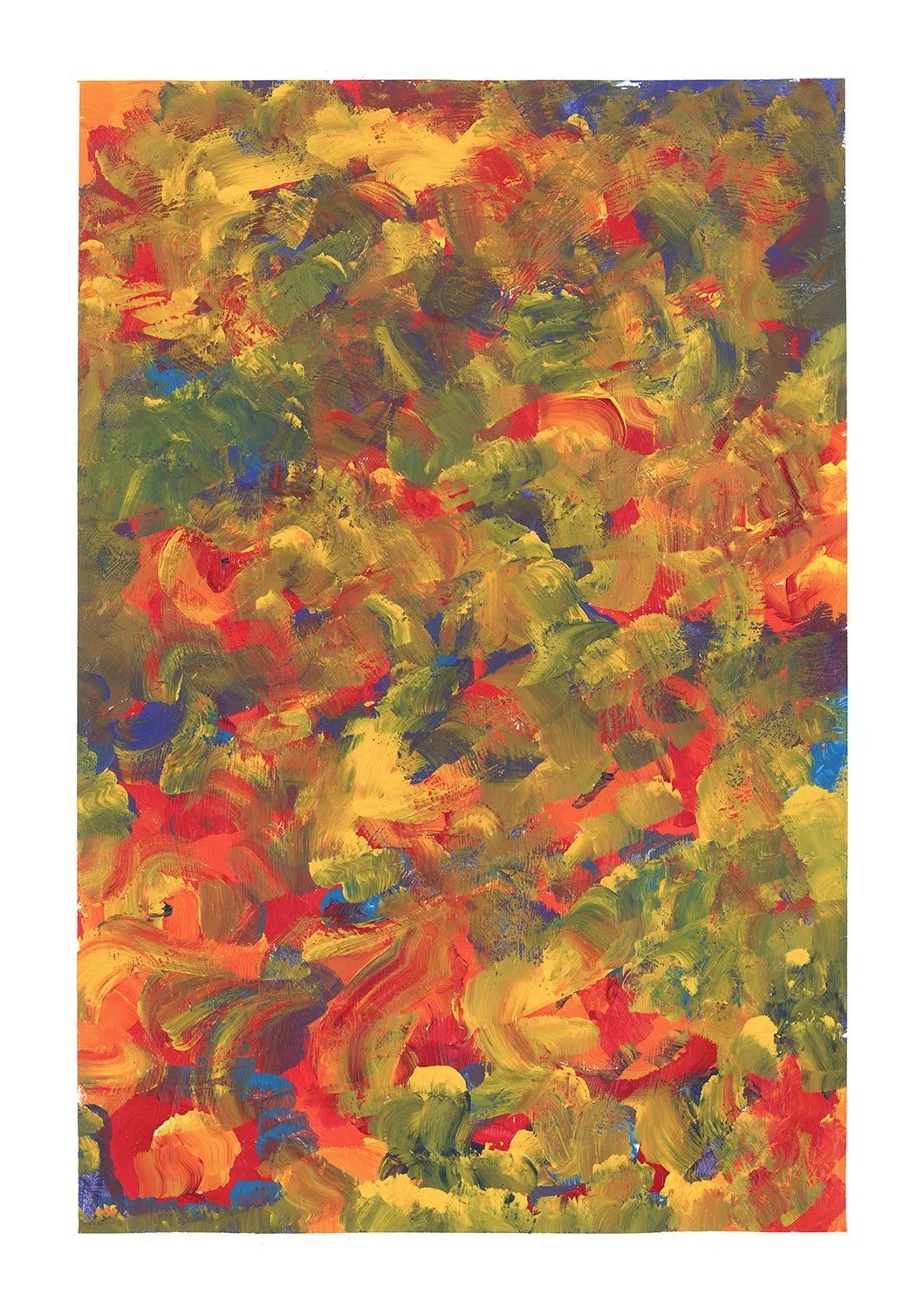 “Pansies” - 40X30 cm, Acrylic on Paper