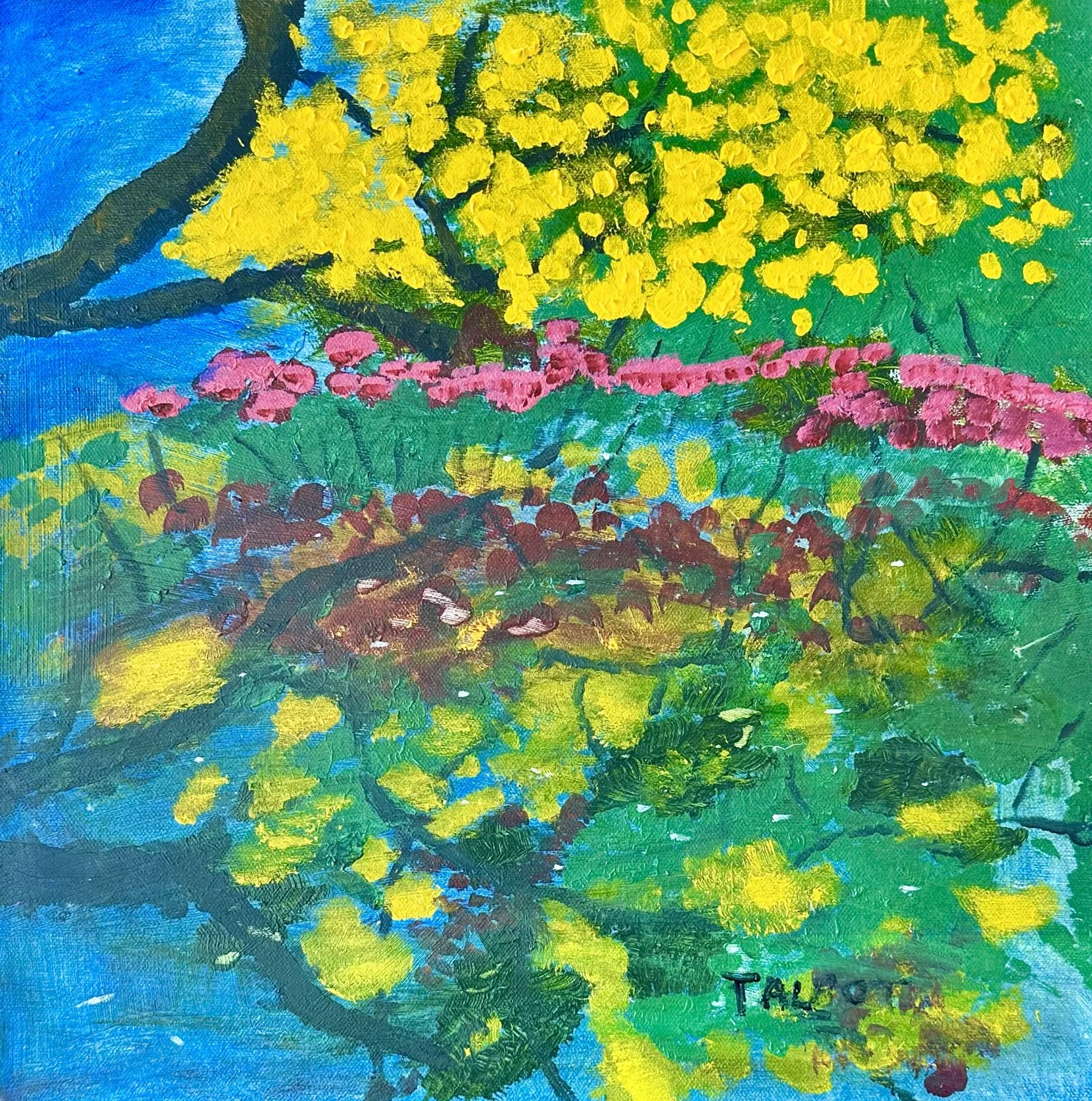 "Japanese Mirror" - 300x200 cm, Acrylic on canvas
