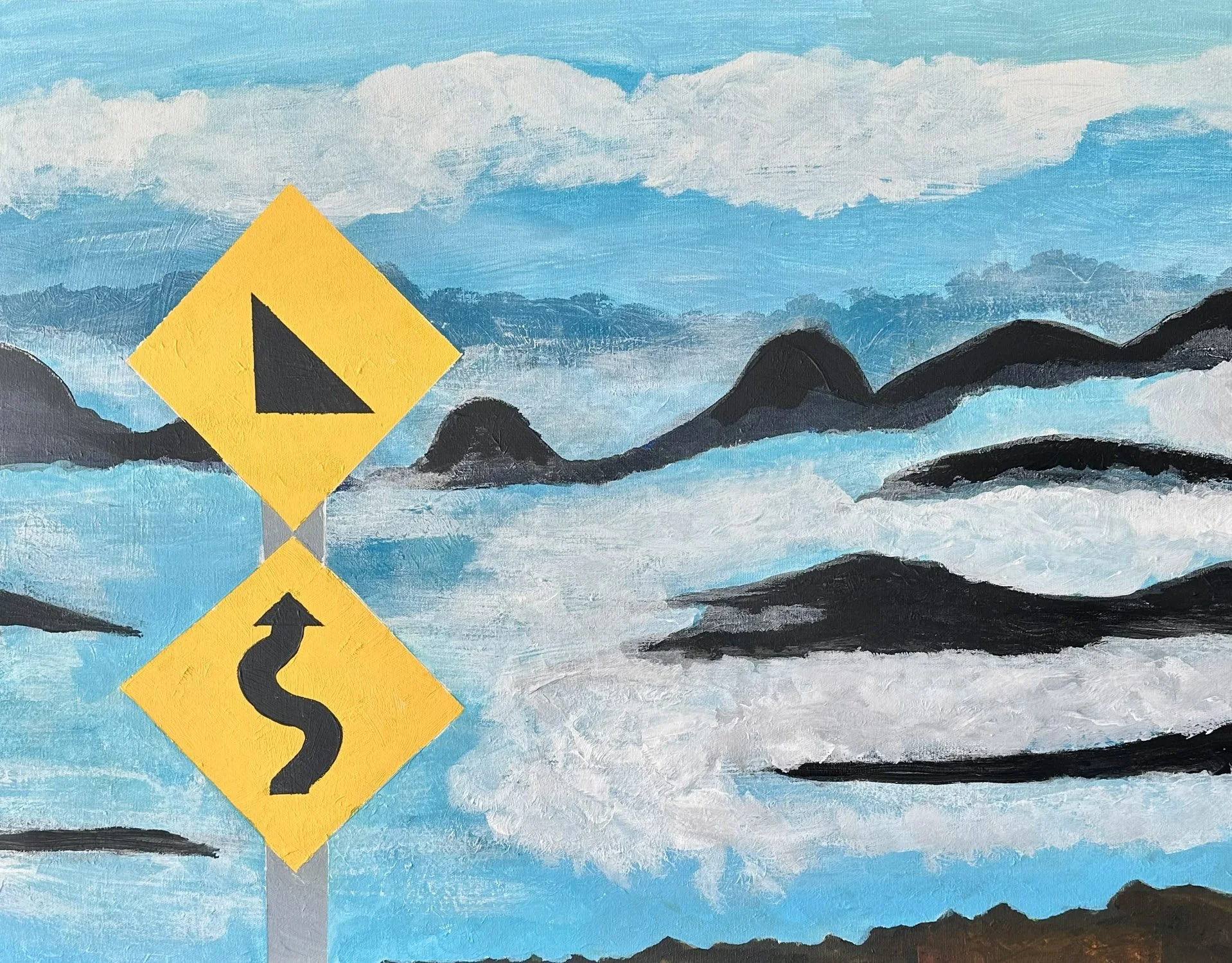 "Beware" - 600x429 cm, Acrylic on canvas