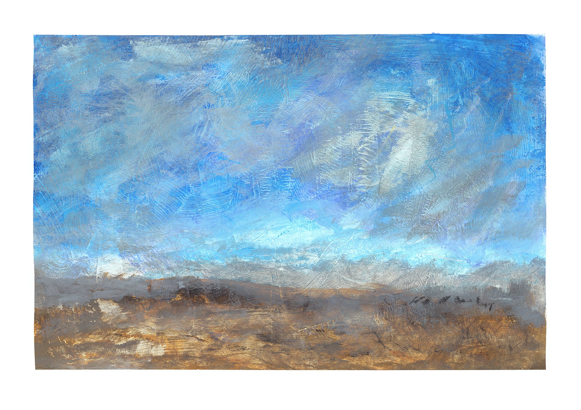 “High Plains II” - 40x30 cm, Acrylic on paper