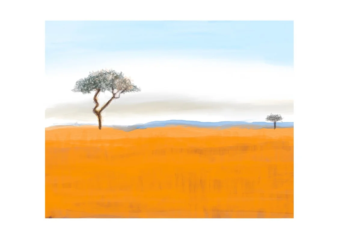 "African Sky" - 600 x 420, Digital Acrylic print on museum quality archival paper