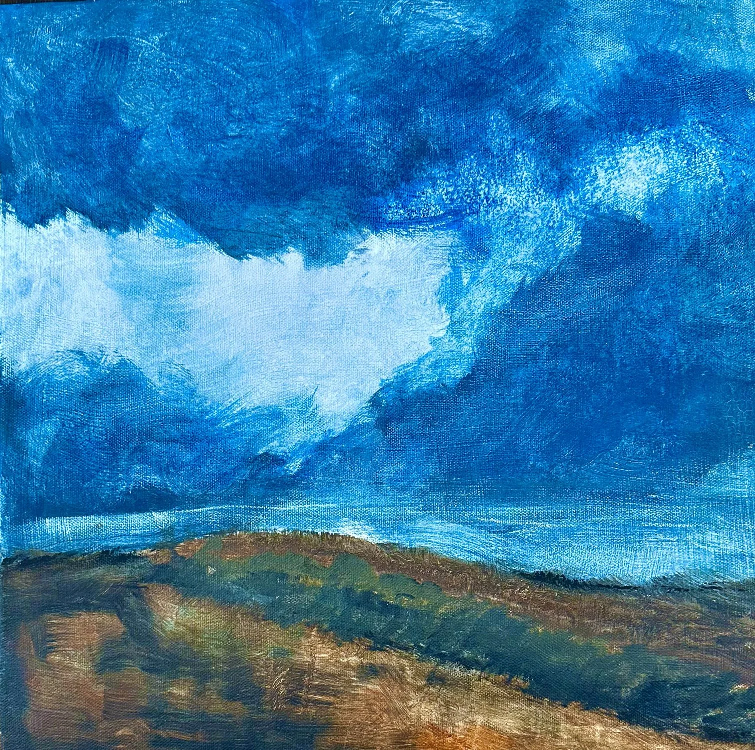 "Snow Clouds in the High Country" - 1200x840 cm, Acrylic on canvas