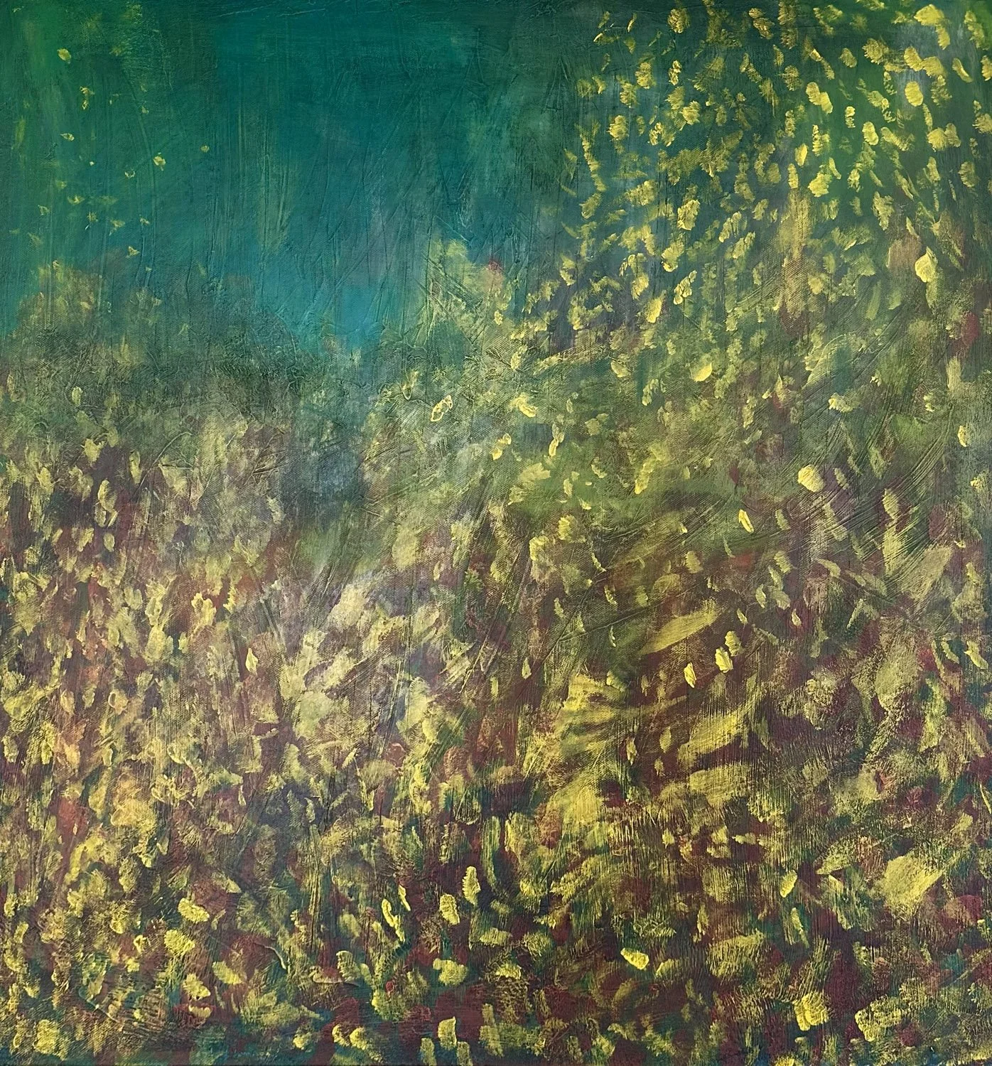 "Autumn Lake" - 400x300 cm, Acrylic on canvas