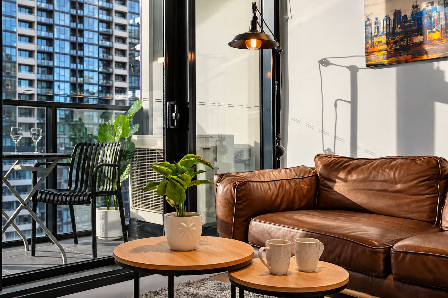 Sunlit Living Room with City Balcony.png