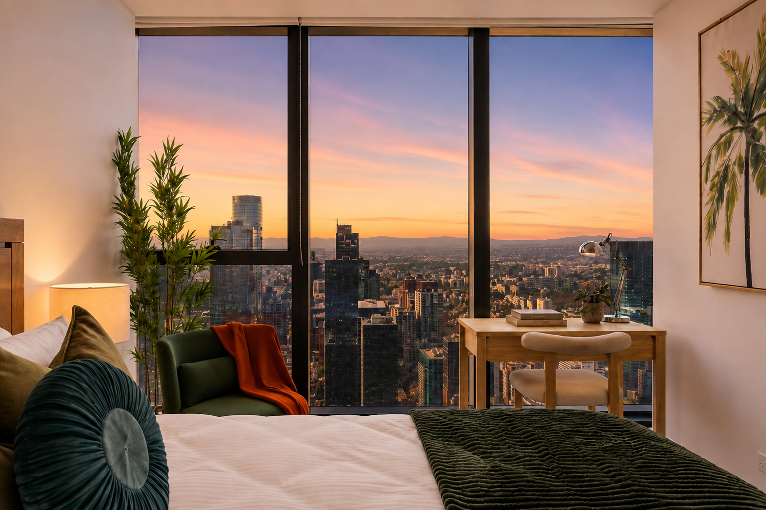 Sunset Skyline Luxury Bedroom.png