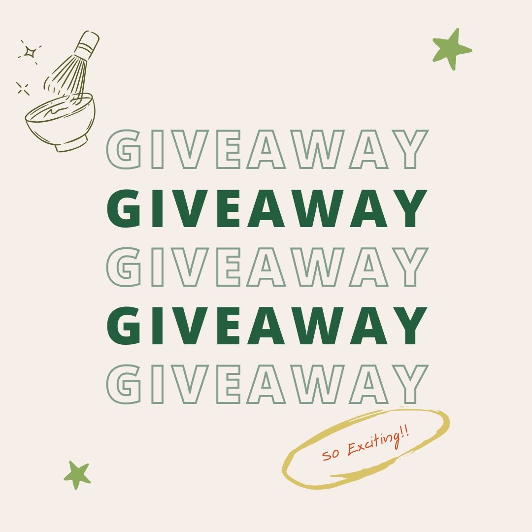 📣📣📣 OUR FIRST GIVEAWAY 📣📣📣

To celebrate our first 1000 followers, we are teaming up with the amazing @somewhere.sips to give away some of matcha must-haves hehe including our very firstttt merch!!! 
⁠
Here&rsquo;s what you could win: 
🍵 My fa