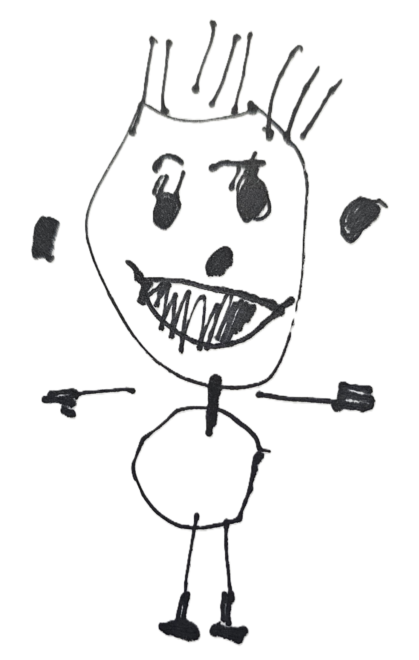 Child's drawing of Belinda Higgins, Assistant Educator at South West Rocks Preschool