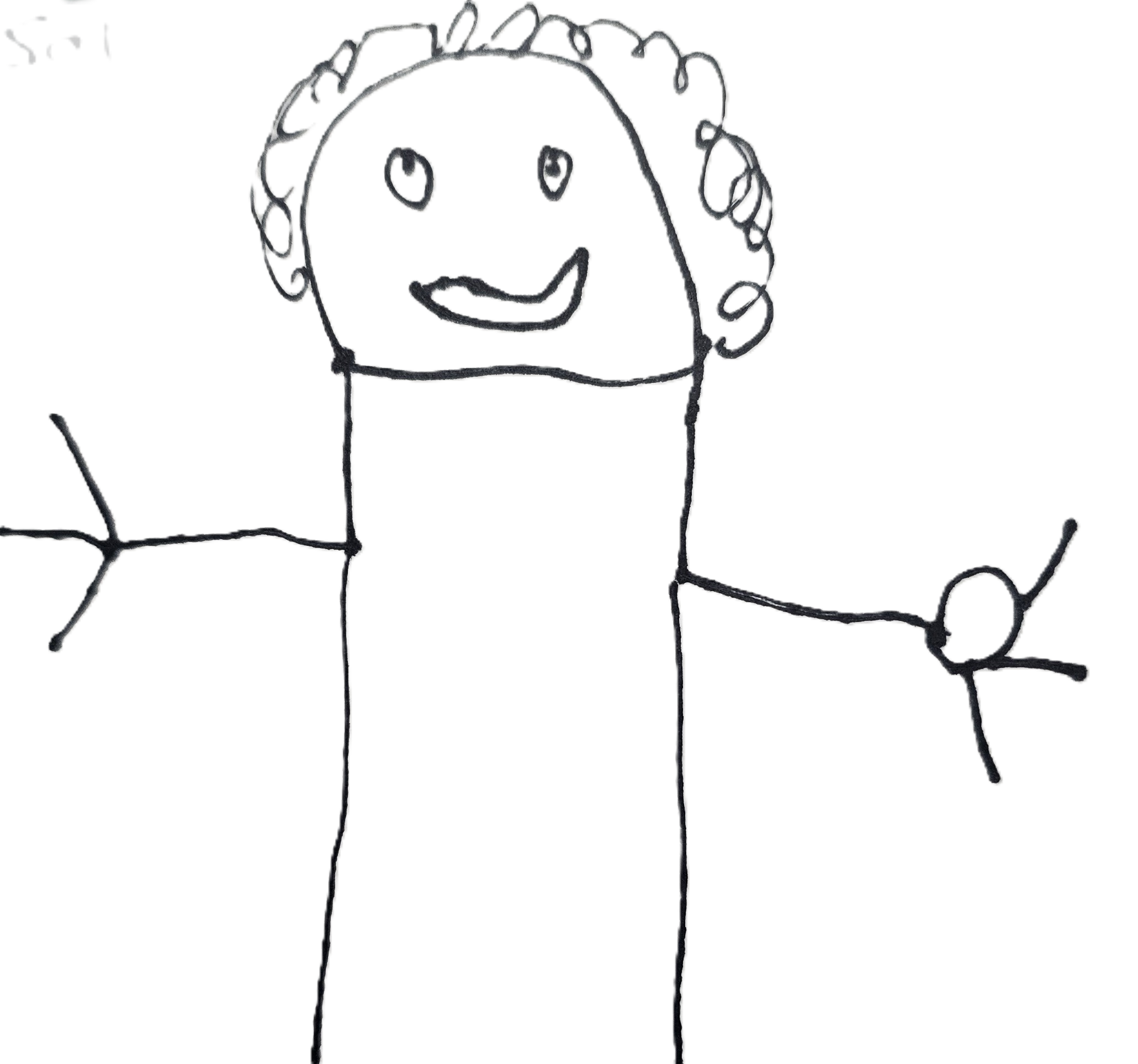 Child's drawing of Sally Landers, Office Administration at South West Rocks Preschool