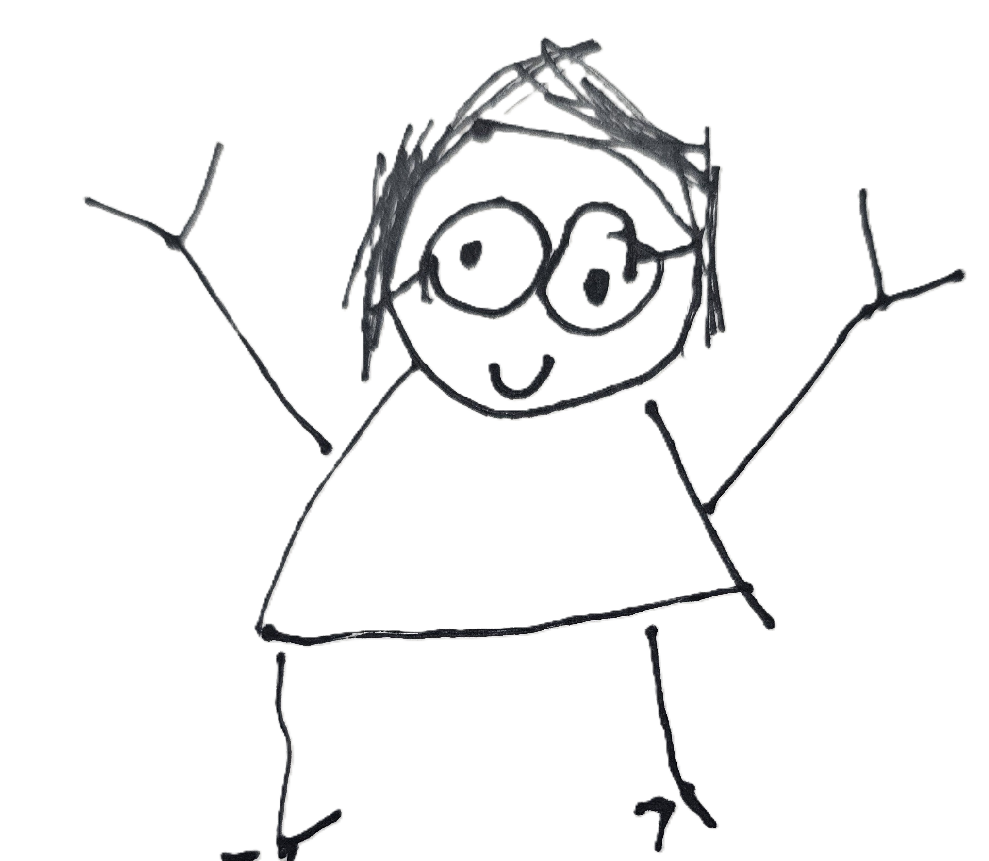 Child's drawing of Lee Crowell, Teacher and Allied Health Assistant at South West Rocks Preschool