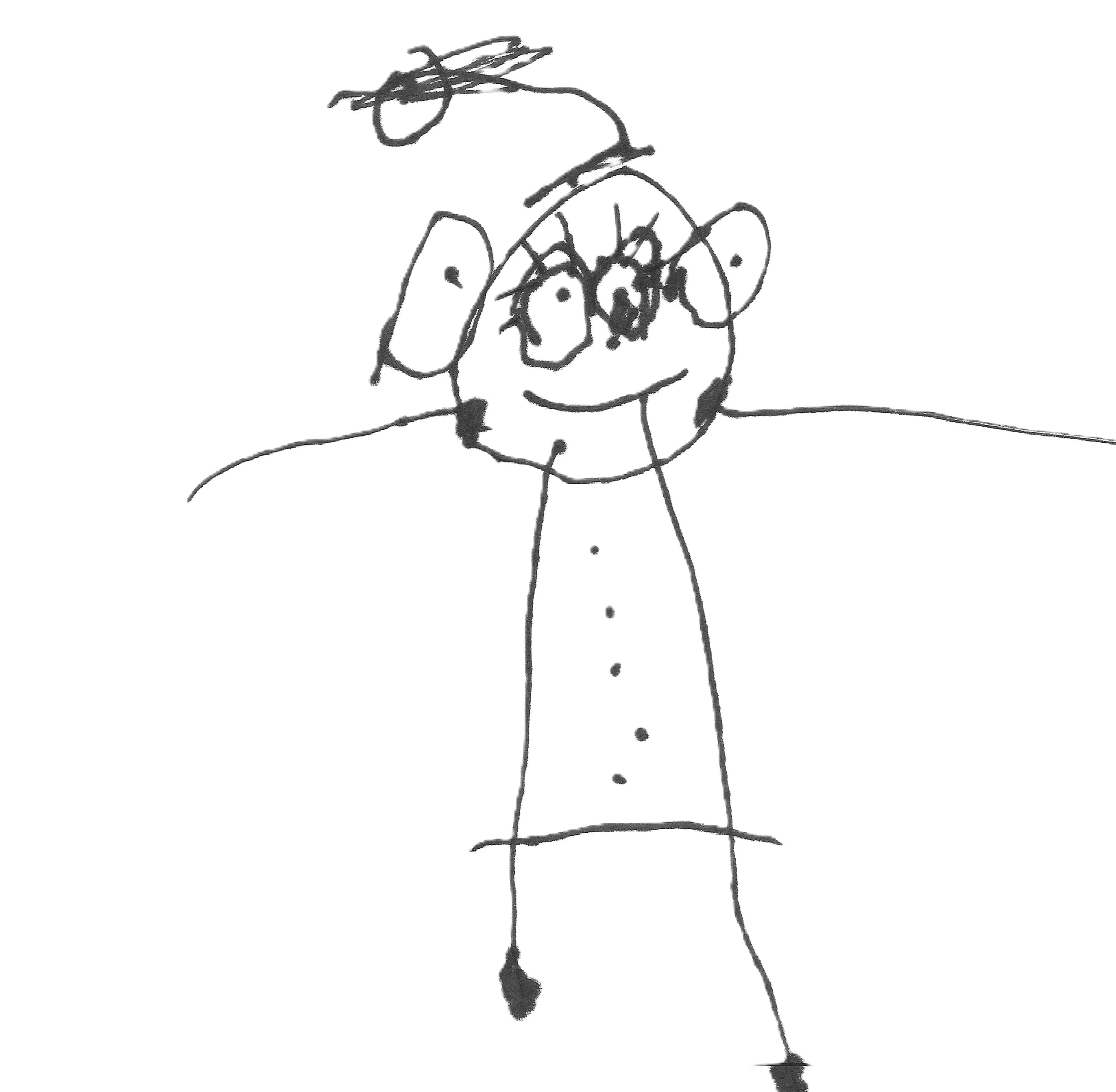 Child's drawing of Nicky Bailey, Group Leader at South West Rocks Preschool