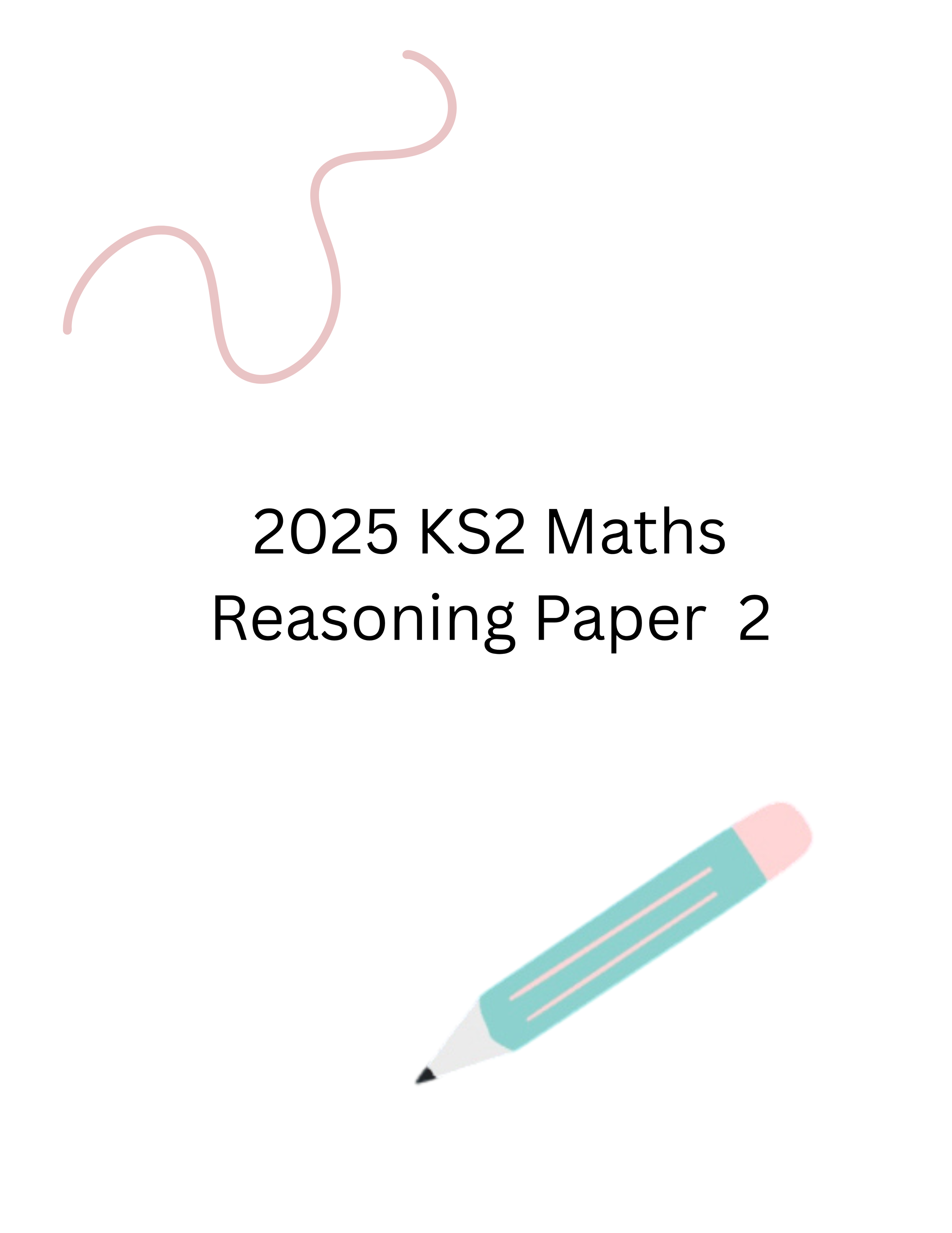 2025 KS2 Maths Reasoning Paper 2 of 3