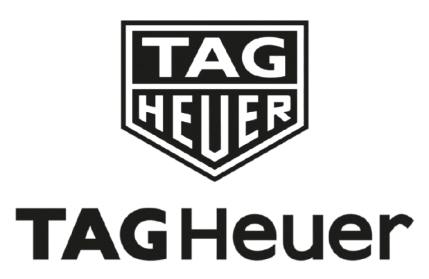 The image features the TAG Heuer logo, with the words 'TAG' and 'HEUER' inside a shield shape, and the brand name 'TAGHeuer' written below in bold black text.