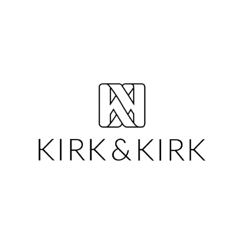 Kirk & Kirk logo with a stylized letter 'N' above the brand name
