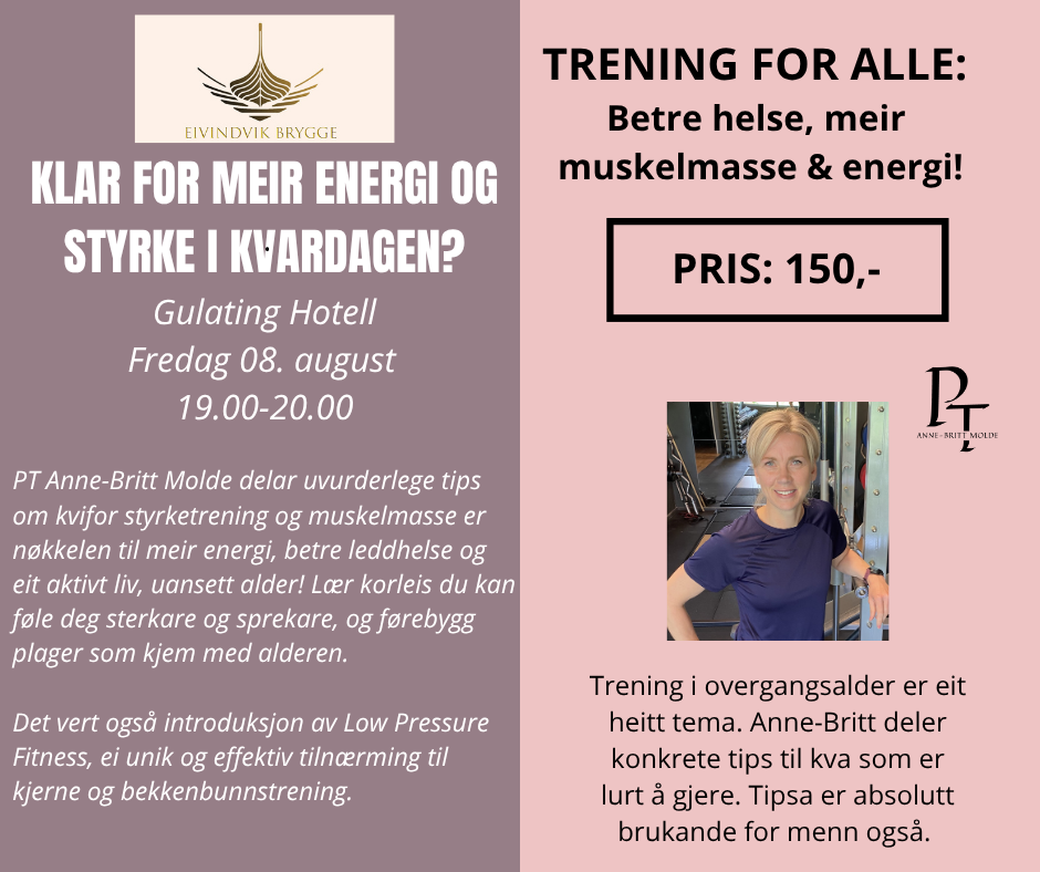 Klar for meir energi og styrke i kvardagen